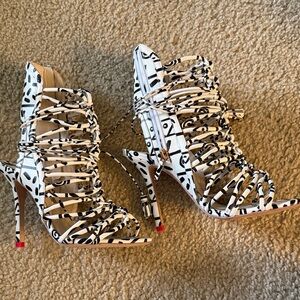 Sophia Webster Black and White Heels
